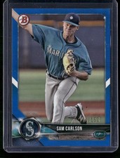 2018 Bowman Draft #BD-175 Sam Carlson Blue #/150