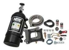 05001BNOS NOS Powershot Wet Nitrous System for 4150 4-barrel Carburetor - Black