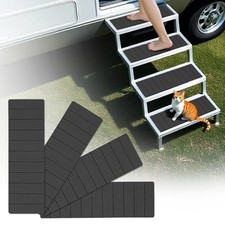 RV Step Covers 4 Pack, Non Slip rv Stair Covers, 24 x 7.5 inches, Dark Gray