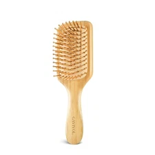 Bamboo Hair Brush, Paddle Detangling Brush for Scalp Massage & Hair Growth, Anti