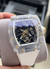 Bentley The Lumina BL-70-73 Clear / Gold Mechanical Watch with Crystal Case