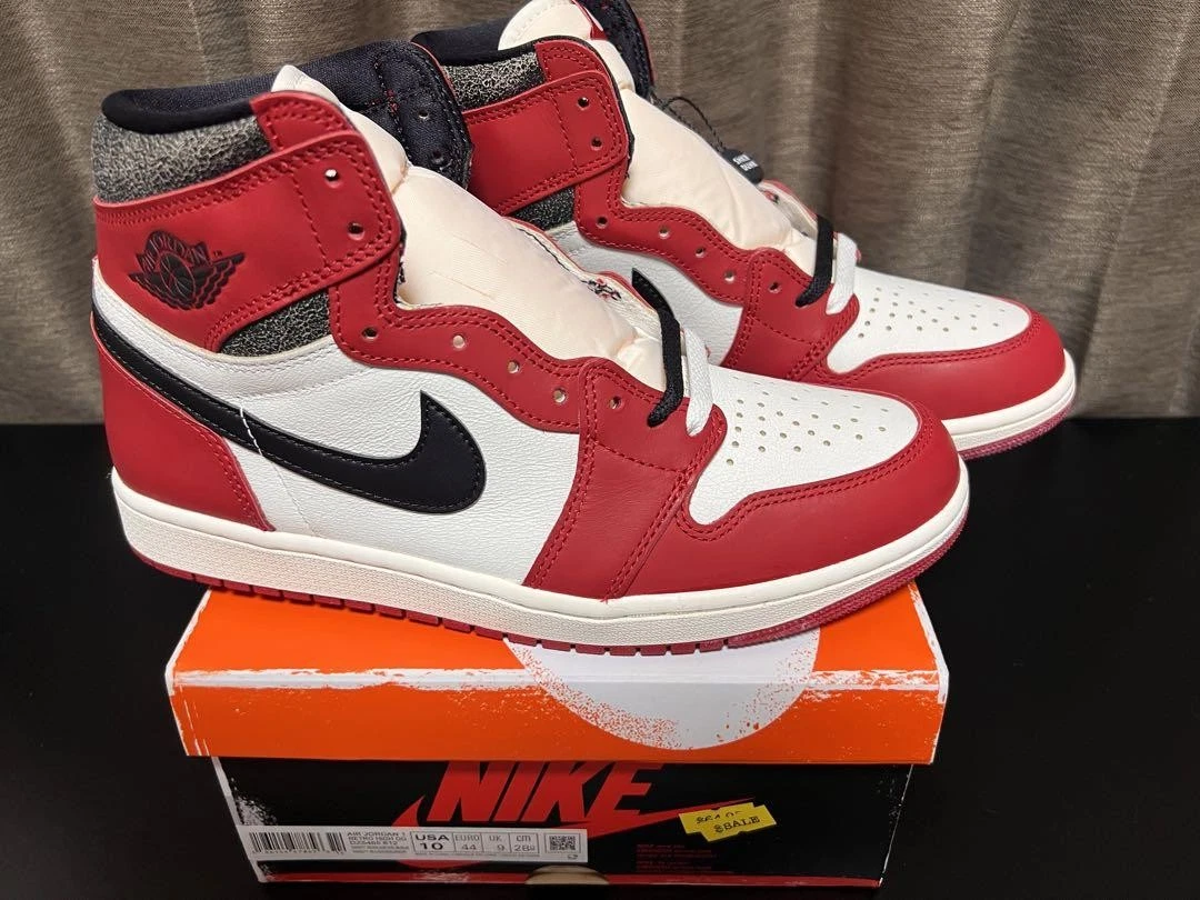 Uomo 10.0US Jordan 1 High Og Lost Found Chicago