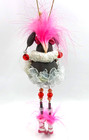 BOMBAY Whimsyments Prissy Ballerina Penguin Whimsical Pink Feathers Ornament IOB — photo 5