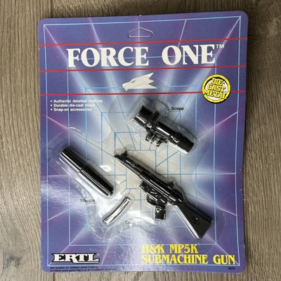 ERTL Force One Die-Cast Metal H&K MP5K Submachine Gun #4975 1989  b
