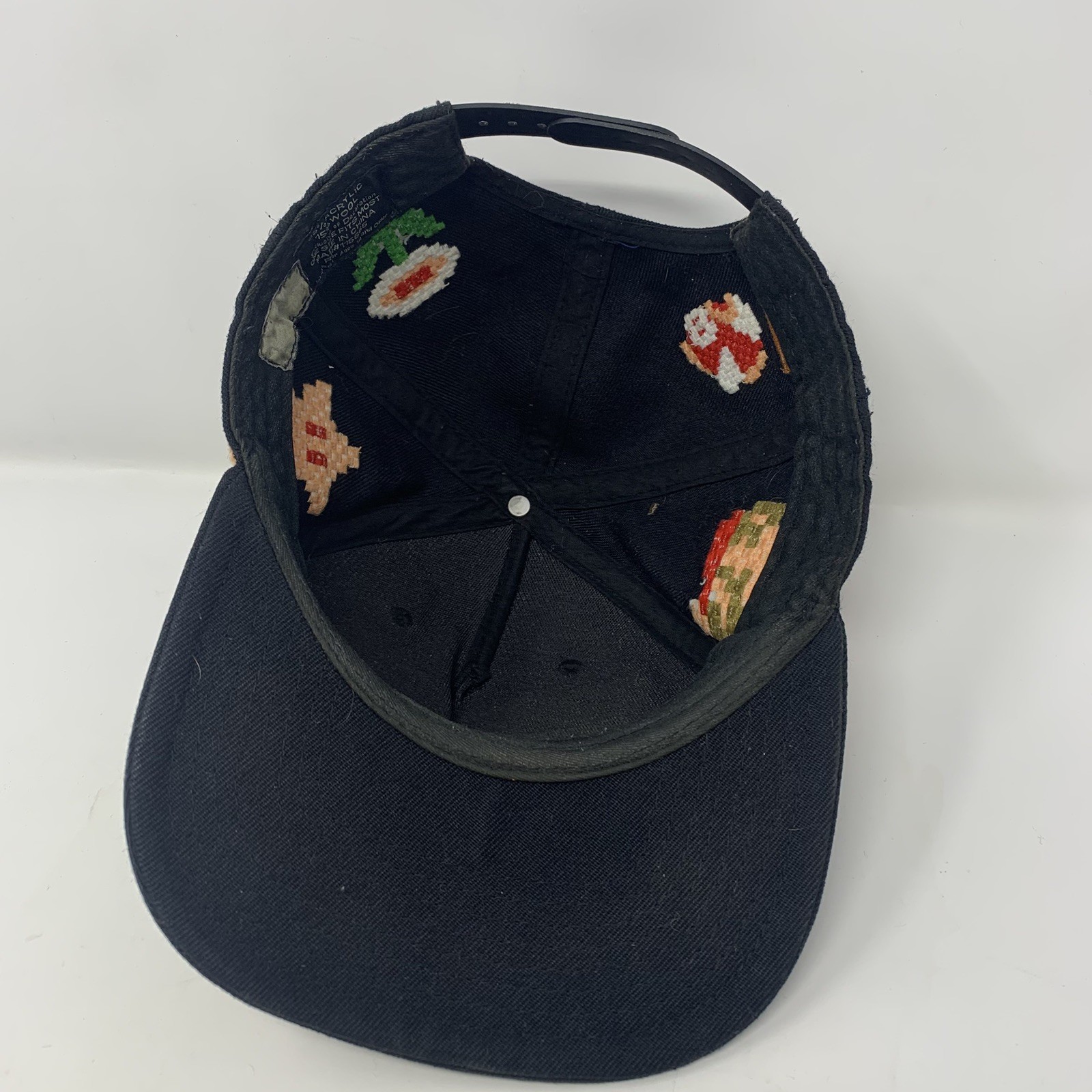 Super Mario Hat Cap Snapback Pixel Stitching One … - image 5