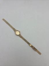 Dufonte  Lucien Piccard Ladies Quartz Watch  Ruby Diamond Bezel UNTESTED