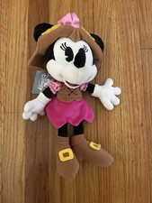 NEW Disney Parks Minnie Mouse Plush Pirates Of The Caribbean Stuffed Animal Toy