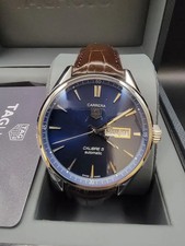Image of TAG Heuer Carrera Day Date Calibre 5 Blue Men's Watch Automatic WAR201E.FC6291