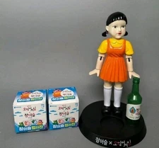 Squid Game Younghee Jinro Chamisul Soju Korean Drinking Game + 2 soju glasses