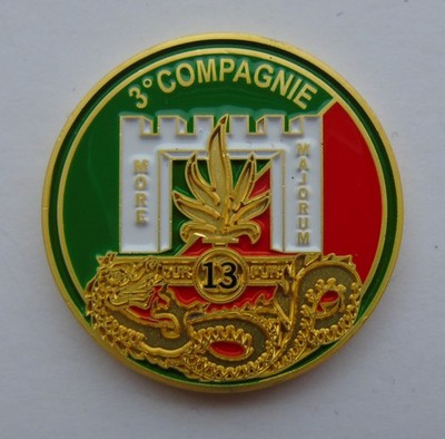 Französische Fremdenlegion 3 Compagnie 13th Demi Brigade Challenge Coin - 13 DBLE