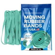 IDL Packaging MB-30-96 Green Moving Bands Mover Rubber Straps 30" Pack of 96