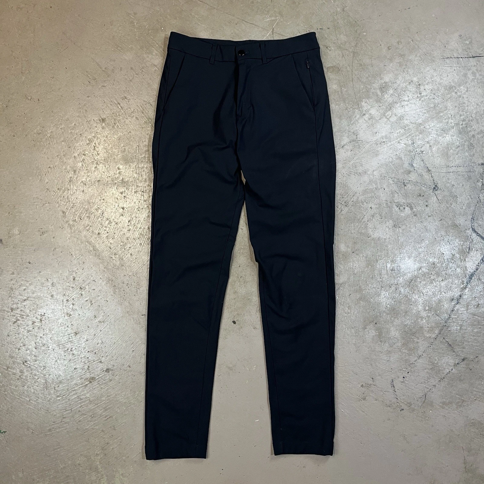 LULUS Lululemon ABC Commission Pantalone Uomo 29x31 Nero Warpstreme Chino LM5439SE
