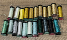 22 Kreinik Balger Metallics Blending Filament Embroidery Craft Thread Mixed Lot