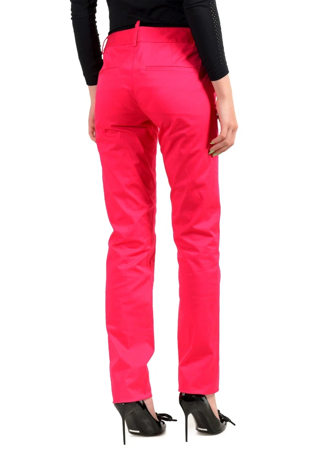 Pantalones para mujer Dsquared2 rosa brillante frente plano US M IT 42 Foto 3 de 4