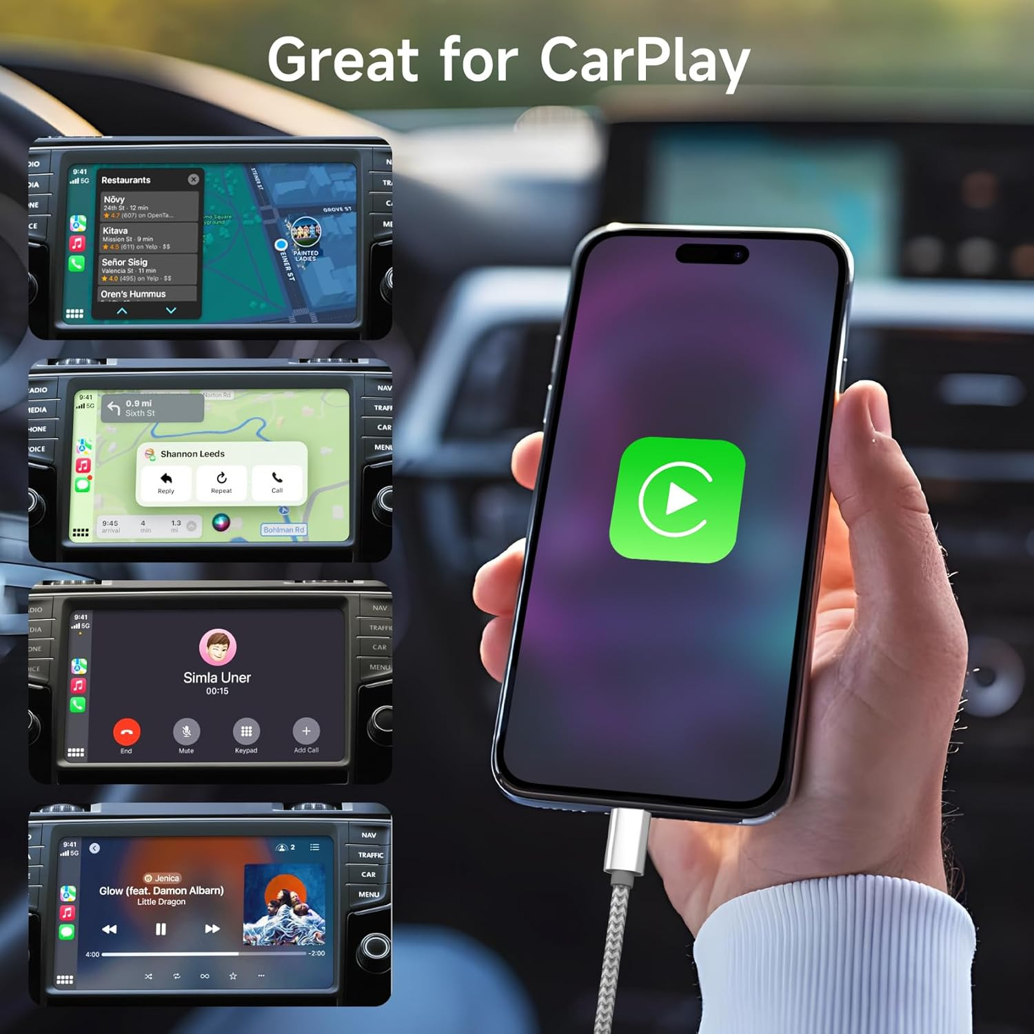 USB C to Lightning Cable 3Pack 6 FT Apple Mfi Certified Iphone Fast Charger Type