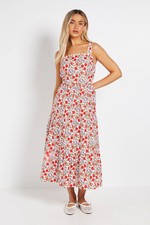 Dorothy Perkins Floral Midi Dress Womens Occasion Dresses
