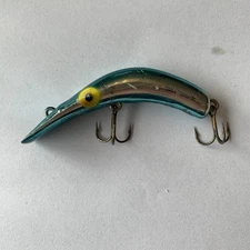 Lazy Ike Crankbait Fishing Lure Chrome Blue 
