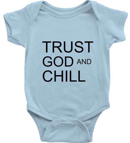 Toddler Kid Youth T-Shirt Baby Bodysuit Trust God and Chill Positive Graphic Tee - Picture 18 of 36