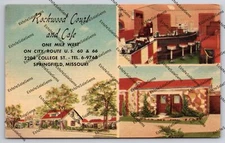 Vintage Postcard Rockwood Court And Cale Springfield Missouri