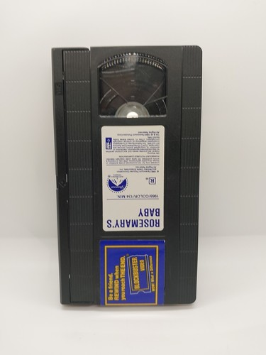 Rosemary's Baby VHS 1988 Mia Farrow Roman Polanski Horror Ex- Blockbuster Video  - Afbeelding 8 van 18