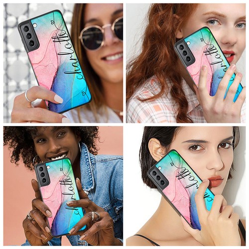 Personalised Name Marble for Samsung Galaxy A35 A16 A54 A25 A15 Phone Case Cover - Zdjęcie 45 z 84