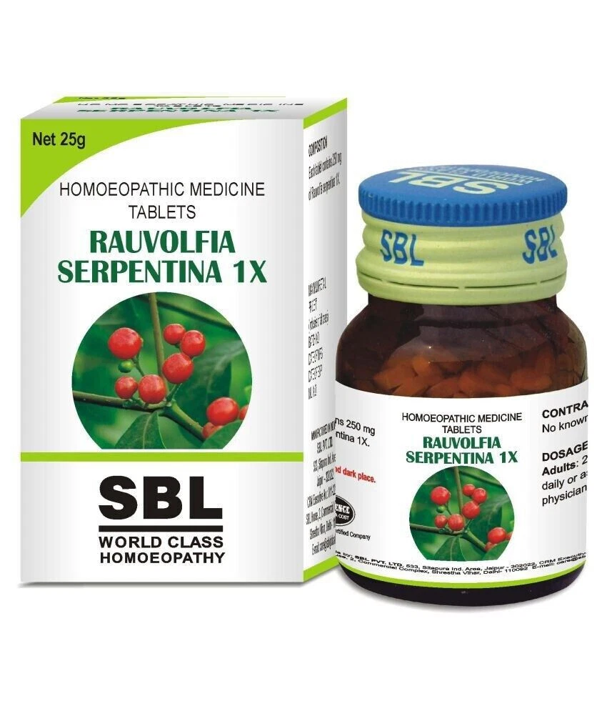 SBL Rauvolfia Serpentina Tablet 1X 25g Tablets