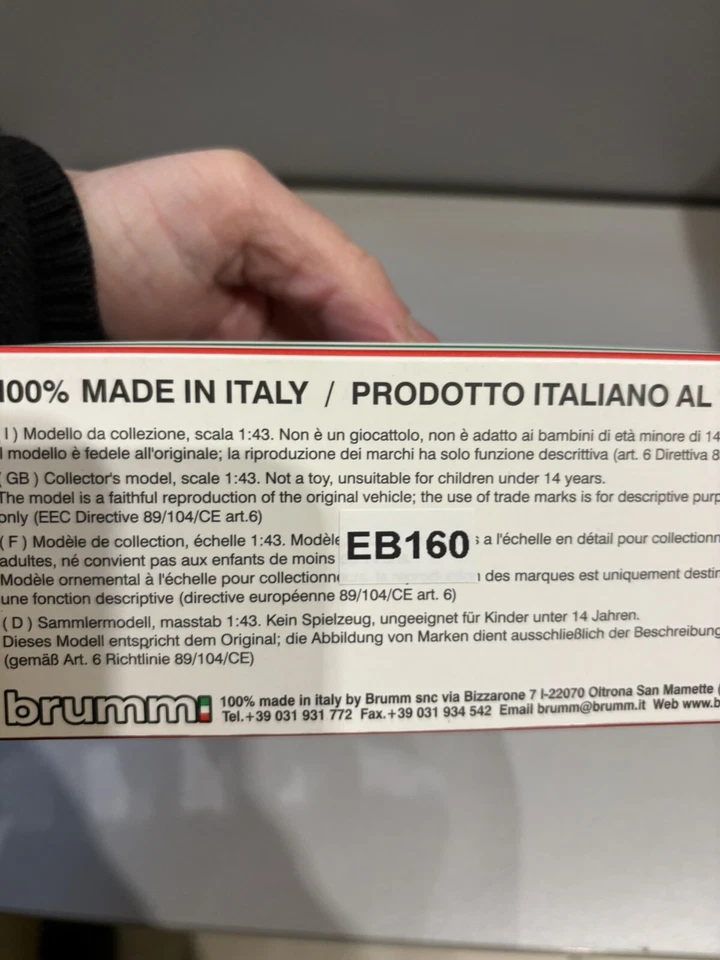 Brumm Ferrari 312 T4 J. Scheckter GP Italia World Champion 1979 1/43 R511-CH - Immagine 4 di 4