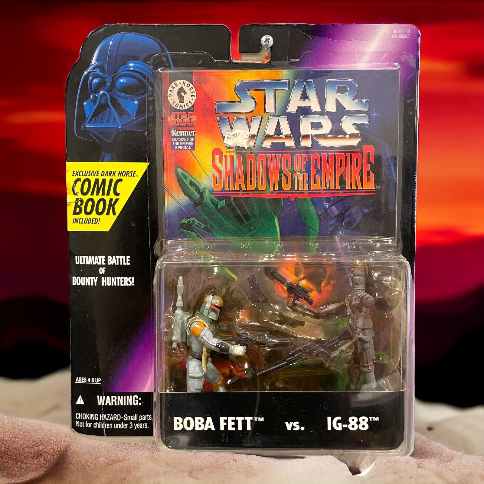 STAR WARS BOBA FETT VS. IG-88 ACTION FIGURES  SEALED SHADOWS OF THE EMPIRE COMIC