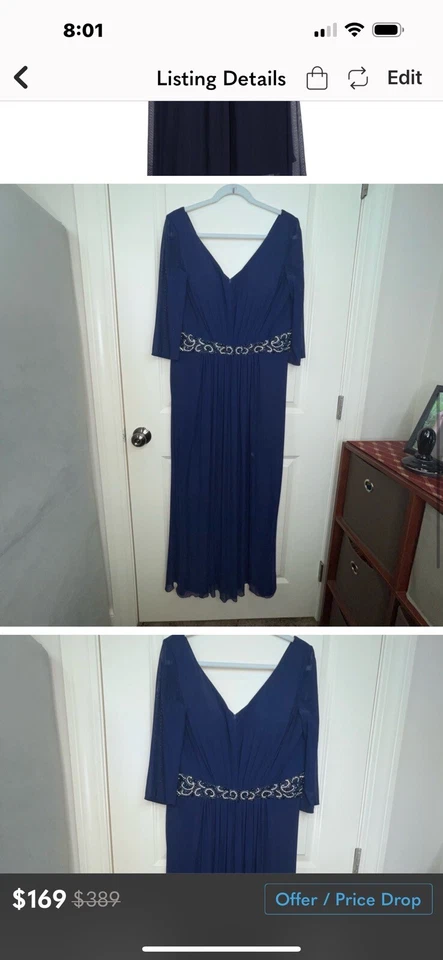 Cinturón Alyce Paris ELEGANTE FORMAL Chifón Cuentas Plisado Madre de la Novia Talla 14 Foto 3 de 4