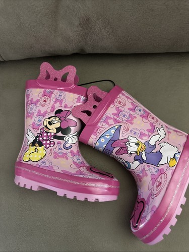 Minnie Mouse Rubber Boots Toddler Size 9/10 NWTS - Picture 3 of 5