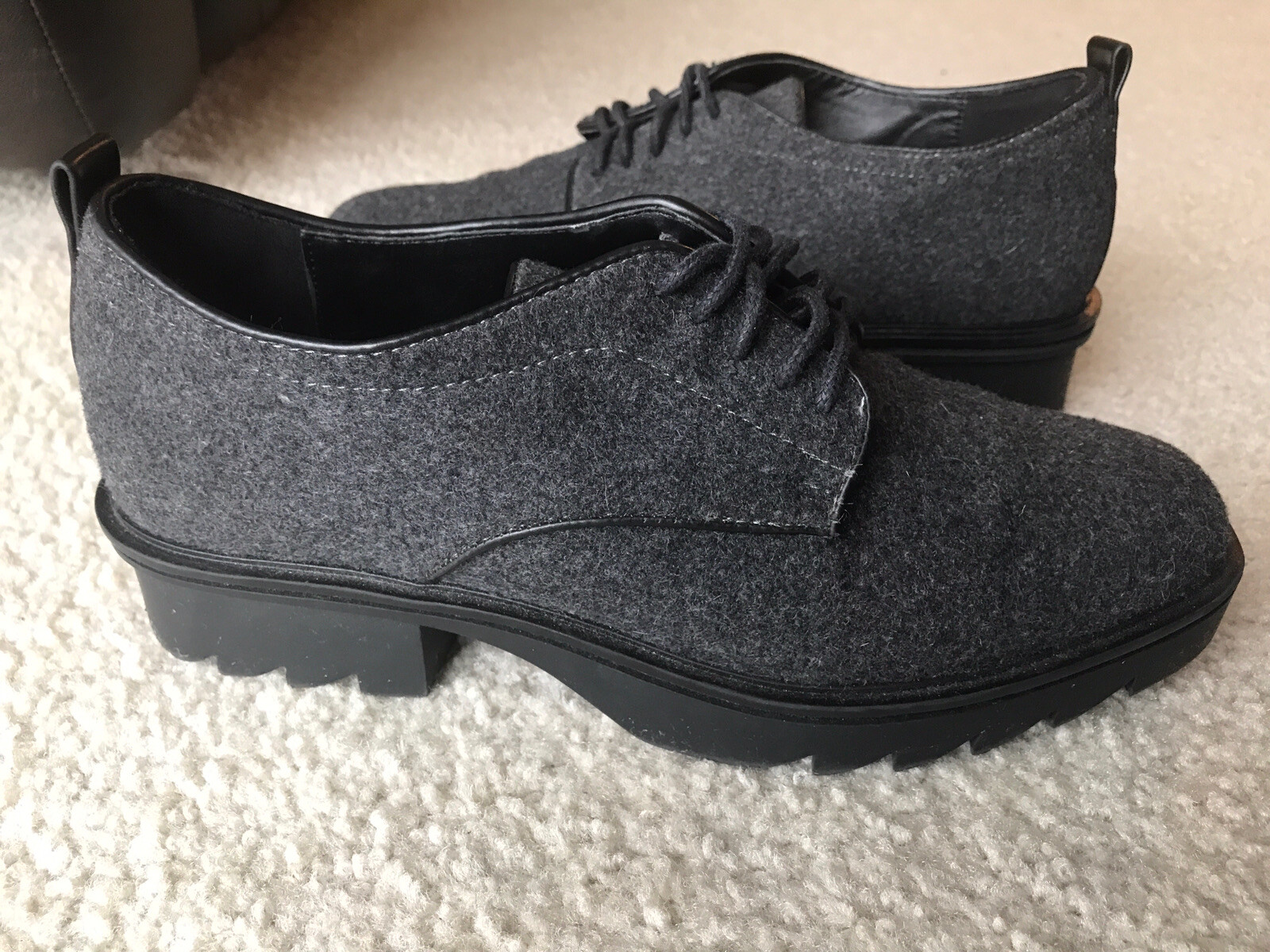 SAOLA Oxford donna Zara in feltro di lana con suola pista 7301 101 004 taglia 39. (8)