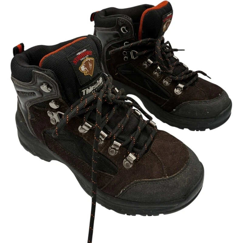 Herman Survivors Mens Black Brown HS Zach 2 Leather Wtrprf Hiking Boots size 7
