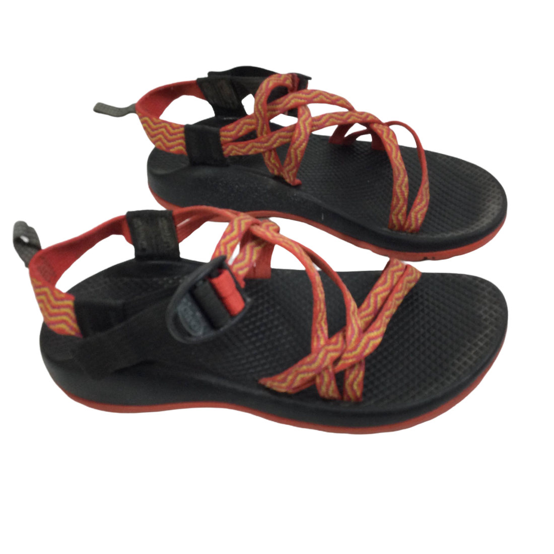 Chaco ZX1 Ecotread Rainbow Orange Swirl Strappy Hiking Sport 