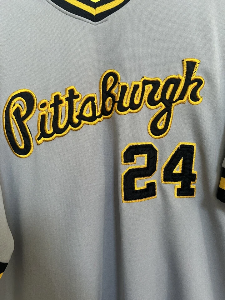 Barry Bonds Pittsburgh Pirates Jersey Mitchell & Ness 1990 Size 56 - Image 4 of 4