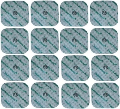 Healthcare World® TENS Electrode Square Studded Pads for Compex Machines x 16