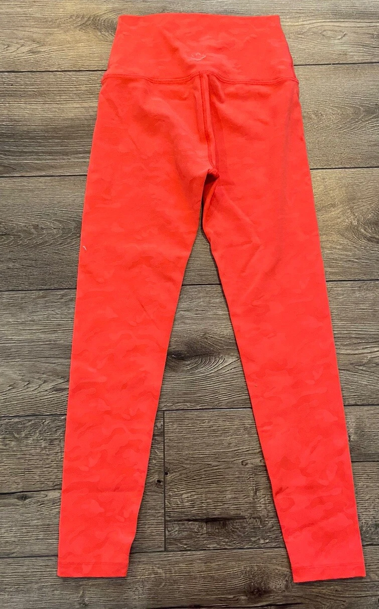 beyond-yoga coral orange camo leggings