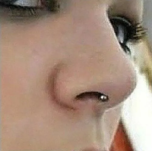 Smallest gauge shop nose piercing