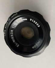 Nikon El-Nikkor Lens 1:4 , f 50mm 915503 Made in JAPAN, NO BOX