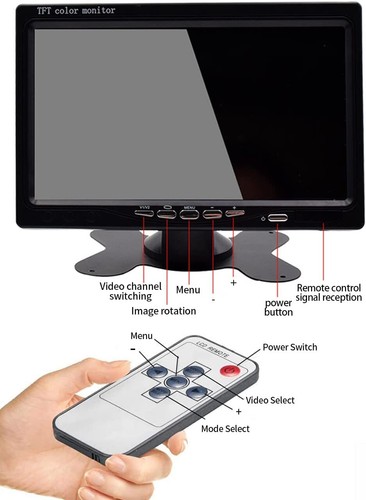 4.3''/5"/7'' LCD Screen Car Rear View Backup Monitor for Parking Reverse Camera - Picture 43 of 63