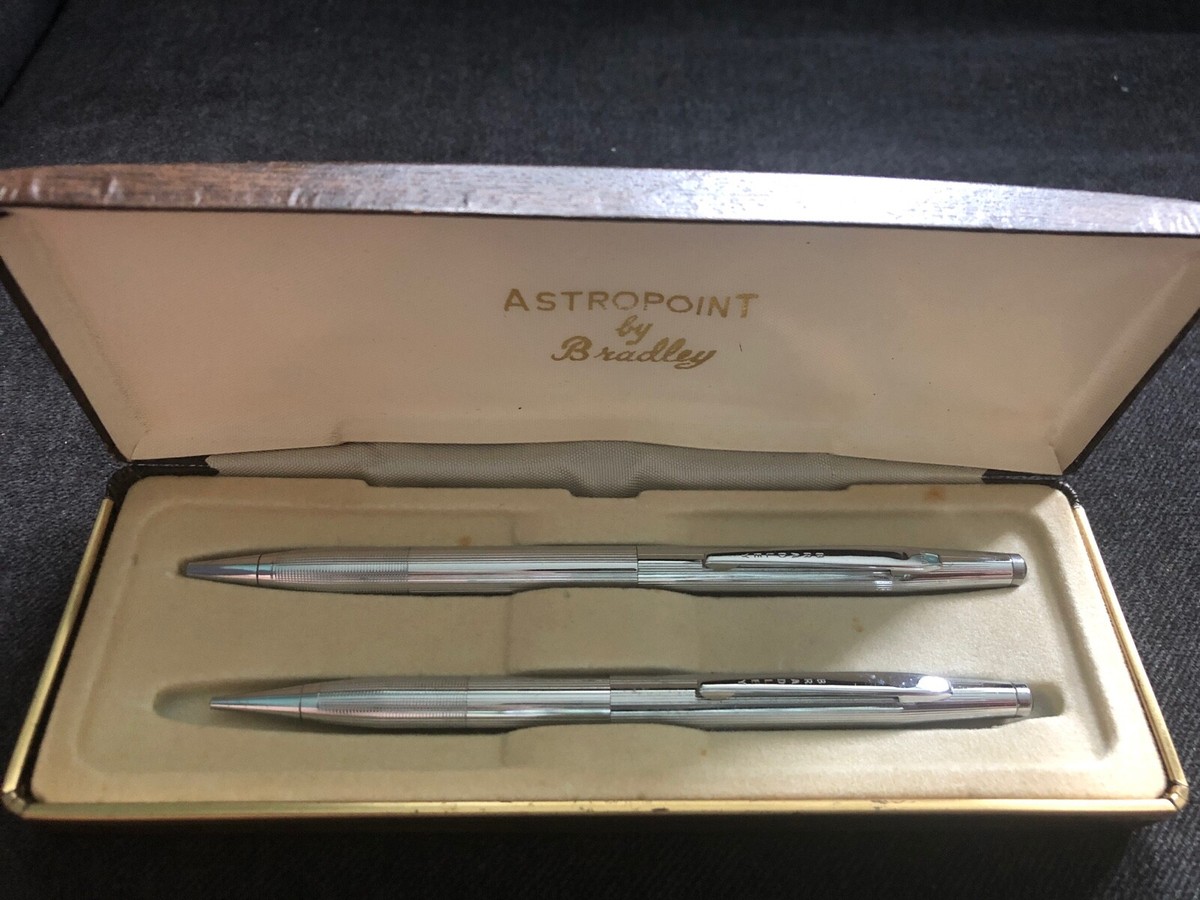 未使用　1955-1957年シボレー ビレットベント、ウィンドウハンドル セット Vintage BRADLEY Astropoint Pen & Pencil Set w/ Box & Tag CHROME | eBay