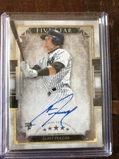 CLINT FRAZIER 2018 TOPPS FIVE STAR ON CARD ROOKIE AUTO RC