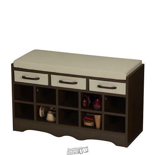 Household Essentials Inc.-Entryway Storage Bench Seat 32"Lx12.75"Dx19.75"H - Picture 5 of 7