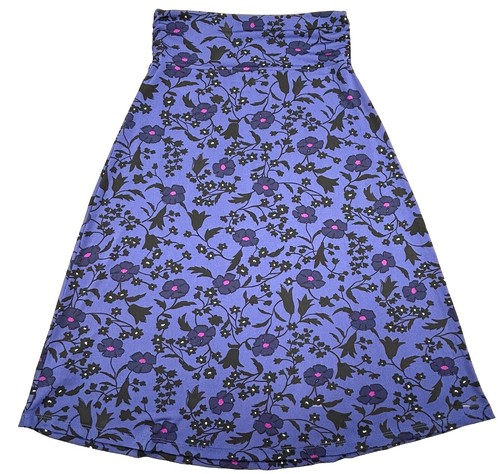 Gilli Skirt Women Small Purple Cottagecore Floral Boho Maxi Stretch Lightweight - Picture 2 of 9