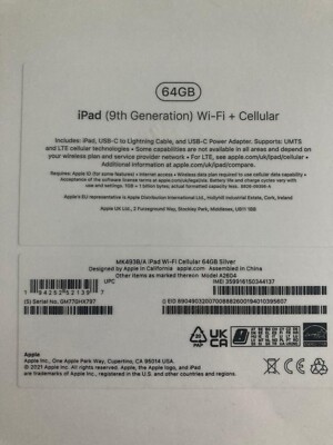 Apple iPad (10,2'' iPad, Wi-Fi + Cellular, 64GB) - Space Grau (9. Generation