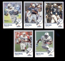 2002 Throwbacks Baltimore Colts Set JOHNNY UNITAS PEYTON MANNING BUBBA SMITH