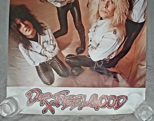 MOTLEY CRUE DR FEELGOOD VINTAGE ORIGINAL MUSIC BAND PROMO POSTER METAL (1989) - Bild 2 von 9