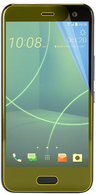 2x Schutzfolie für HTC U11 Life inkl. Rundung Flex Folie dipos Display Schutz