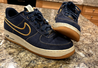 Nike Air Force 1 Low Premium Denim Sz 10.5 RARE VNDS Without Box 