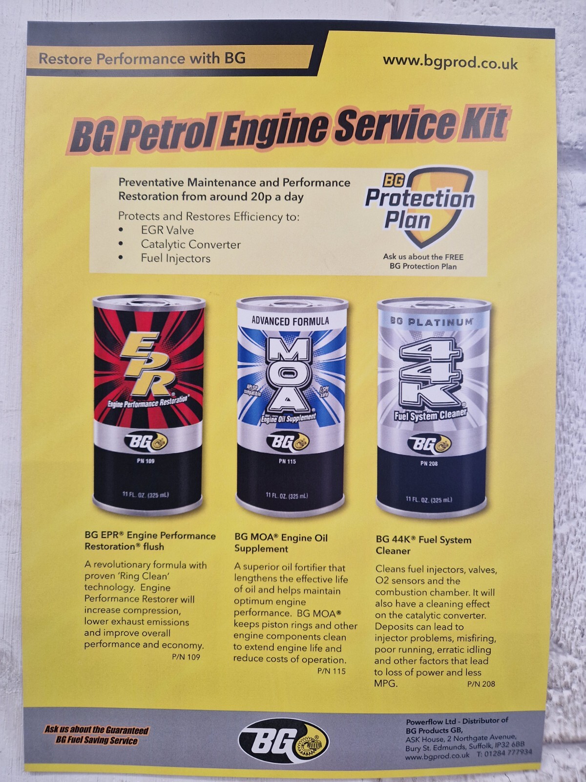 BG 245 Premium Diesel Fuel Injector & Engine Cleaner Fuel Treatment