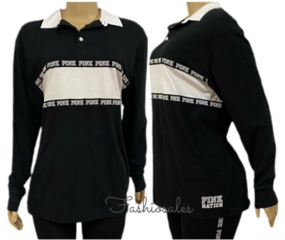 Victorias Secret PINK Collared Long Sleeve Button Shirt Medium